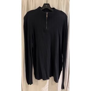 Boss Hugo Boss 60%Cotton/40%Modal Men's L/S Polo Shirt Black A+